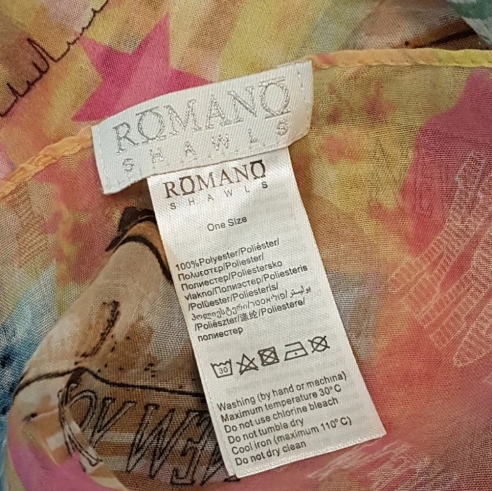 Romano Shawls American Flag Scarf: Statue of Liberty Shawl - Picture 5 of 7